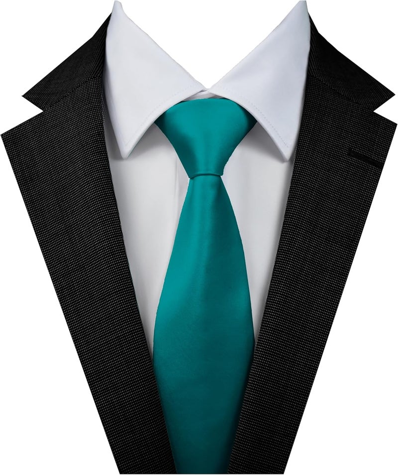 DIBI Solid Color Ties for Men, Formal Mens Ties, Neck Tie, Classic Tie for Boys Women Teens, Wedding Business Costume Necktie - Image 3